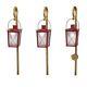 Mr. Christmas Motion Activated Musical Pathway Lanterns Lights Sidewalk Markers