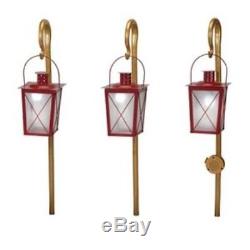 Mr. Christmas Motion Activated Musical Pathway Lanterns Lights sidewalk markers