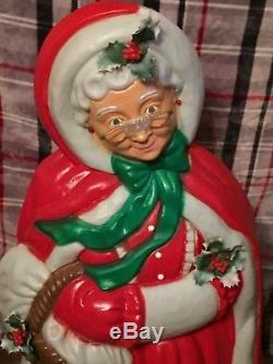 Mrs Claus Christmas lighted Blow Mold brand new with tag. RARE
