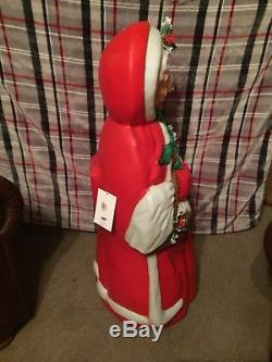 Mrs Claus Christmas lighted Blow Mold brand new with tag. RARE