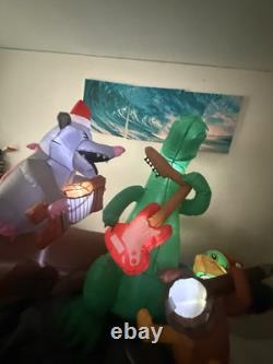 Musical Alligator Swap Bayou Banjo Band Jambroee Christmas Airblown Inflatable Musical Alligator Swap Bayou Banjo Band Jambroee Christmas Airblown Inflatable