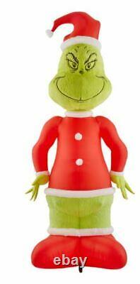 NEW 10 ft. Inflatable Giant Grinch with Fuzzy Plush Fabric TRUSTED SELLER