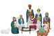 New 10pc Life Size Nativity Scene Plastic Christmas Blow Mold Lot