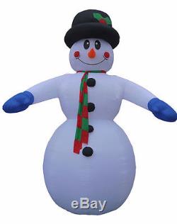 NEW 20 Foot JUMBO Christmas Air Blown Inflatable Snowman Yard Garden Decoration