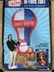New 2004 Gemmy 10' Tall Santa &elf Hot Air Balloon Christmas Inflatable Airblown