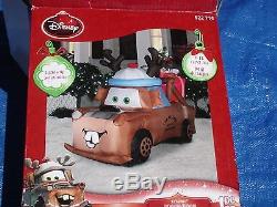 NEW 6' Long Disney Lighted Cars Christmas Inflatable Tow truck Mater Airblown