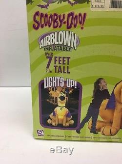 NEW, 7' Scooby Doo Gemmy Lighted Airblown Inflatable Haunted Halloween Blow Up