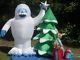 New 8' Long Lighted Prototype Christmastree Bumble & Rudolph Inflatable Airblown