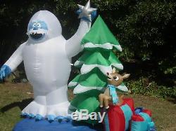 NEW 8' Long Lighted Prototype ChristmasTree Bumble & Rudolph inflatable Airblown