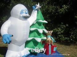 NEW 8' Long Lighted Prototype ChristmasTree Bumble & Rudolph inflatable Airblown