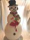 New Blow Mold 40 Large Lighted Snowman, Union Products, Dimpled Plastic