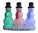 New Christmas Air Blown Inflatable Yard Decoration Snowmen Color Led Lights Show