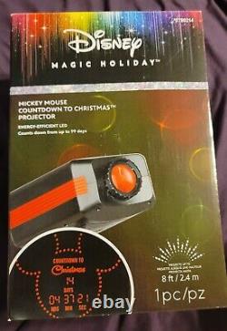 NEW Disney Magic Holiday Mickey Mouse Countdown to Christmas Projector Gemmy