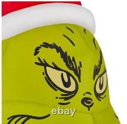 NEW! Dr. Seuss 6 ft Grinch With Sign Holiday Inflatable