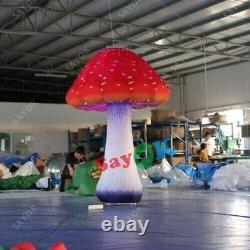 NEW Full Printing Colored Giant Inflatable Mushroom Decors with Air Blower USA