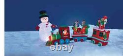 NEW GEMMY Airblown Colossal Train Santa Elves 16 FT Christmas Inflatable Decor
