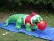 New Gemmy 7.5' Christmas Animated Florida Alligator Lighted Inflatable Airblown