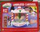 New Gemmy 8' Christmas Airblown Animated Carousel Inflatable Blow Up