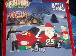 NEW Gemmy 8' Nascar Lighted #25 Stockcar Christmas Airblown Inflatable Racecar