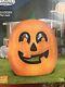 New Gemmy 9-1/2' Tall Halloween Flat Jack O Lantern Pumpkin Inflatable-new