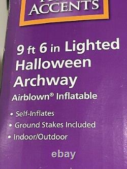 NEW Gemmy 9' Lighted Archway Walk-thru Halloween Inflatable Airblown