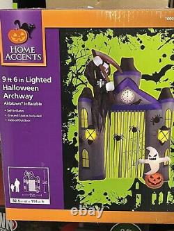 NEW Gemmy 9' Lighted Archway Walk-thru Halloween Inflatable Airblown