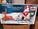 New Htf Christmas 72 Santa And Sleigh Lighted Blow Mold Yard Decoration