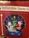 New In Box Christmas Airblown Inflatable Snow Globe Santa Claus & Snowman