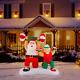 New Inflatable Santa Workout 6.5ft Christmas Airblown Inflatable Yard Decor