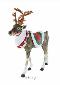 NEW LED 48 Lighted REINDEER BLOW-MOLD CHRISTMAS Yard FREE SHIPPING