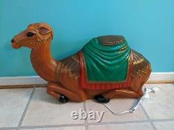 NEW Nativity 28 Camel Lighted Blow Mold Christmas Yard Decoration