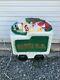 New Rare Vintage Christmas Santa Train Lighted Blow Mold Tender Car Yard Decor