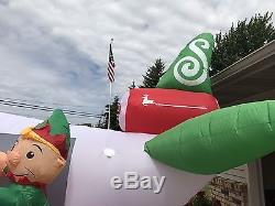 NIB 18.5ft Christmas Airblown Inflatable Massive Airplane! Air Santa