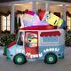 Nib 8.5 Ft Despicable Me Minions Snow Cone Truck Inflatable Christmas Air Blown