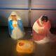Nativity Blow Mold General Foam 3 Piece Set 28 Lighted Mary Joseph Baby Jesus