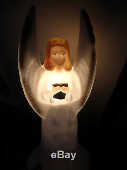 Nativity Lighted Blow Mold Set, 11 Piece, Christmas Decoration + Bonus Angel