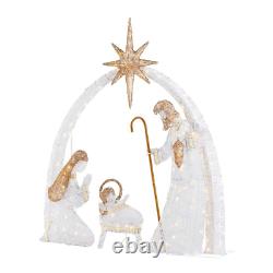 Nativity Scene 5.5ft LED Light Yard Outdoor Indoor Holiday Christmas Decorations