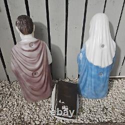 Nativity Set Blow Mold 28'' Mary Joseph Jesus Pan Asian Creations 3 Piece