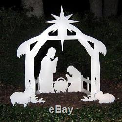 Nativity Set Christmas Scene Yard Lawn Decor Figures Outdoor Angels Beauty NEW