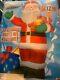 New 12 Ft Tall Giant Santa With Teddy Bag Gifts Airblown Inflatable Gemmy 2010