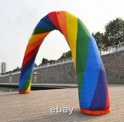 New 26X10 Foot Inflatable Rainbow Advertising Arch with 110V Air Blower