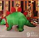 New 9 Ft Long Animated Christmas Stegosaurus Dinosaur Inflatable By Gemmy