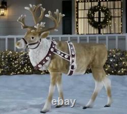 New Blow Mold LED Lighted Reindeer 4.5 ft Christmas Outdoor Decorations Holiday