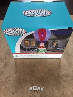 New Christmas 12' Santa in Hot Air Balloon Lighted Airblown/Inflatable by Gemmy