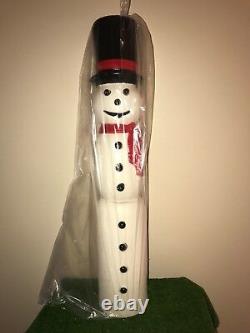 New Christmas 38 Drainage Slim Lighted Blow Mold Snowman Porch Decoration