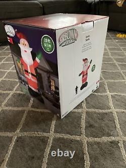 New Christmas Giant Santa Airblown Inflatable Yard Gemmy 20 Ft Blower Included