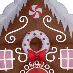 New Christmas Inflatable Gingerbread House Yard Decor 8.5ft Light Up Scene