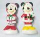 New Disney Mickey And Minnie Mouse Christmas Lighted Yard Decor Blow Mold 24