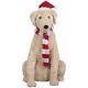 New! Gemmy 34 In. Christmas Animated Life Size Dog Golden Retriever