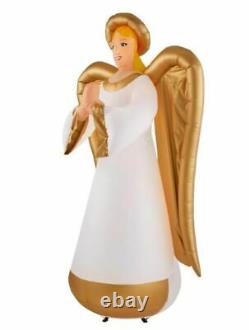 New! Gemmy Airblown 8 ft. Inflatable Fuzzy Luxe Angel Christmas